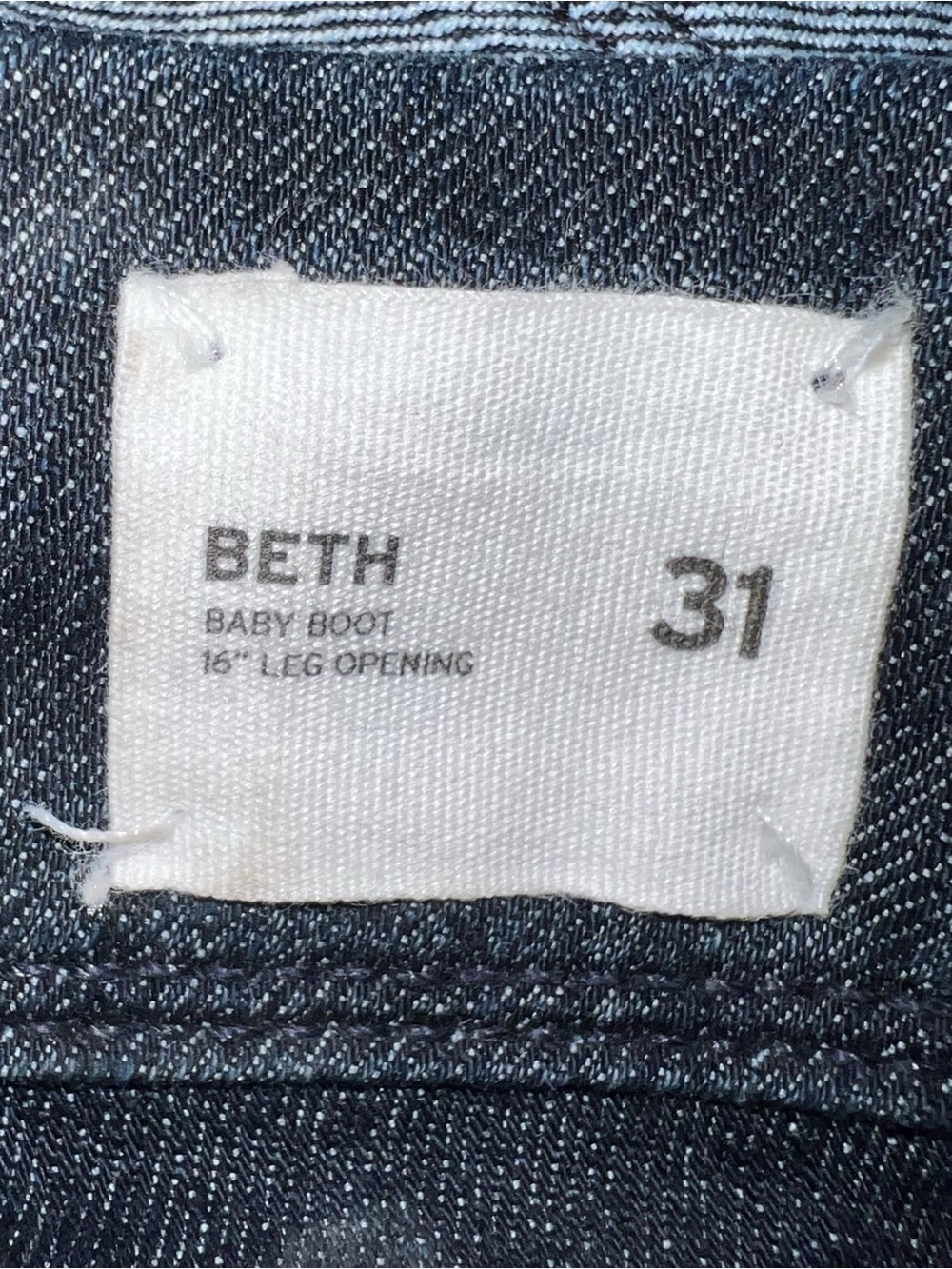Hudson Beth Baby Boot Jeans Bootcut Dark Wash Denim Mid Rise Women’s Size 31 - Picture 16 of 16